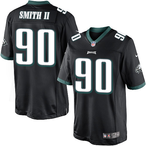 Youth Elite Marcus Smith II Nike Jersey Black Alternate - #90 NFL Philadelphia Eagles